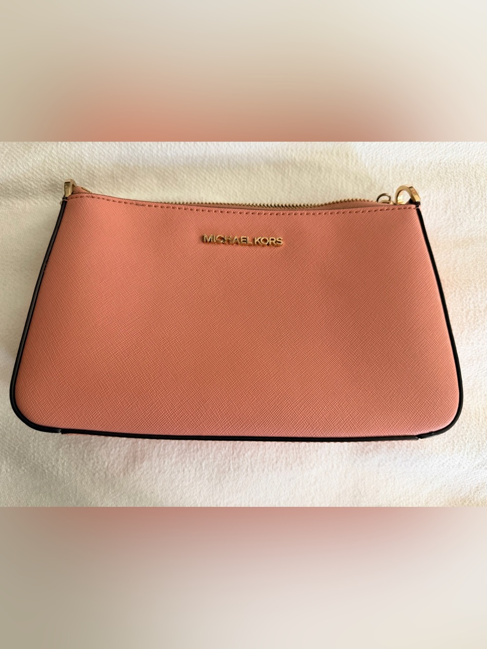 Michael Kors Coral Saffiano Leather Crossbody
